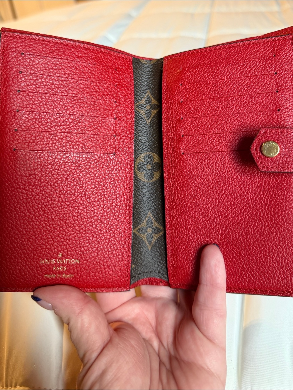 Louis Vuitton Pallas Red & Monogram Wallet - Picture 9 of 10
